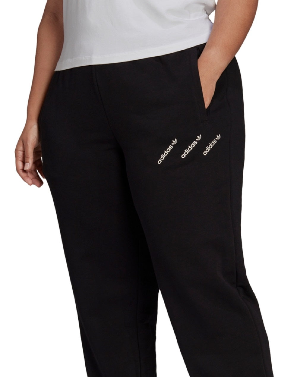 Calça de corrida feminina adidas preta tamanho 4X