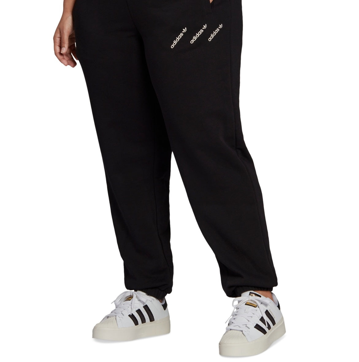 Calça de corrida feminina adidas preta tamanho 2X