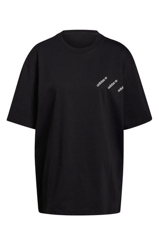 adidas Women's Logo Graphic Tee Black Size Medium