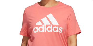 Camiseta Adidas Feminina Laranja Algodão Logo Tamanho 3X