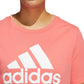 Camiseta feminina adidas Cotton Logo Vermelha Tamanho 2X