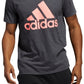 Camiseta Adidas Masculina Badge Of Sport Logo Cinza Tamanho P