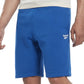 Shorts de moletom com estampa de logotipo Reebok Identity Regular Fit Masculino, azul, tamanho grande