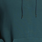 Reebok Moletom com capuz oversized com logotipo escovado masculino, verde, tamanho M