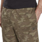 Reebok Masculino Allover Camo Print Cordão Shorts Verde Tamanho X-G