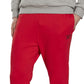 Calça jogger com cordão e logo Reebok Identity Classic Fleece masculina, vermelha, tamanho grande