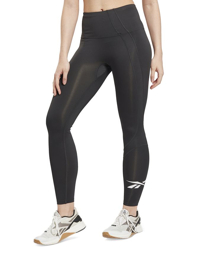 Leggings Reebok Workout Ready Vector Femininas Pretas Tamanho X-S