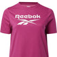 Camiseta Reebok Feminina com Logo Rosa Tamanho 2X