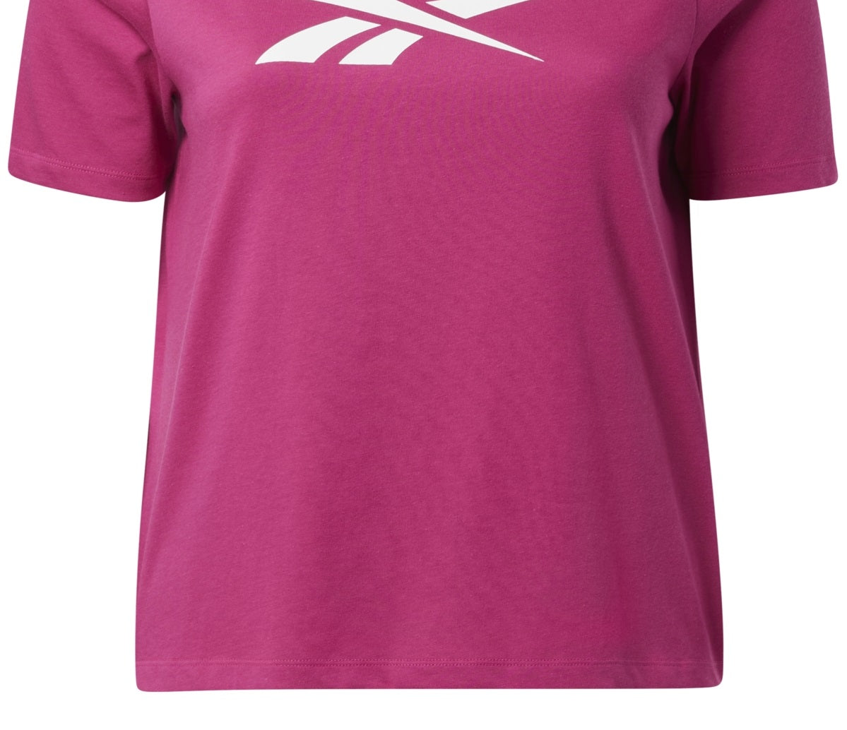 Camiseta feminina Reebok com logotipo rosa, tamanho 4X