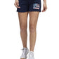 Shorts Adidas Americana com Cordão Feminino Azul Tamanho P