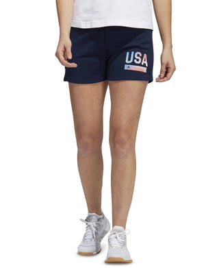 adidas Women's Sport Shorts Blue Size Medium