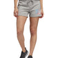 Shorts esportivos femininos adidas cinza tamanho médio