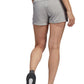 Shorts esportivos femininos adidas cinza tamanho médio