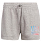 Shorts esportivos femininos adidas cinza tamanho médio