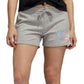Shorts esportivos femininos adidas multi cinza tamanho GG