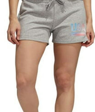 Shorts esportivos femininos adidas multi cinza tamanho GG