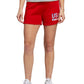 Shorts Adidas Americana com Cordão Feminino Vermelho Tamanho Grande
