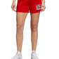Shorts Adidas Americana com Cordão Feminino Vermelho Tamanho Grande