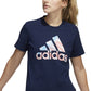 Camiseta feminina adidas Americana Logo Azul Tamanho X-S