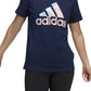 Camiseta feminina adidas Americana Logo Azul Tamanho X-S