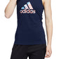 Camiseta regata feminina adidas Cotton Logo Americana, azul, tamanho pequeno