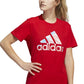 Camiseta feminina adidas Americana Logo vermelha tamanho X-S