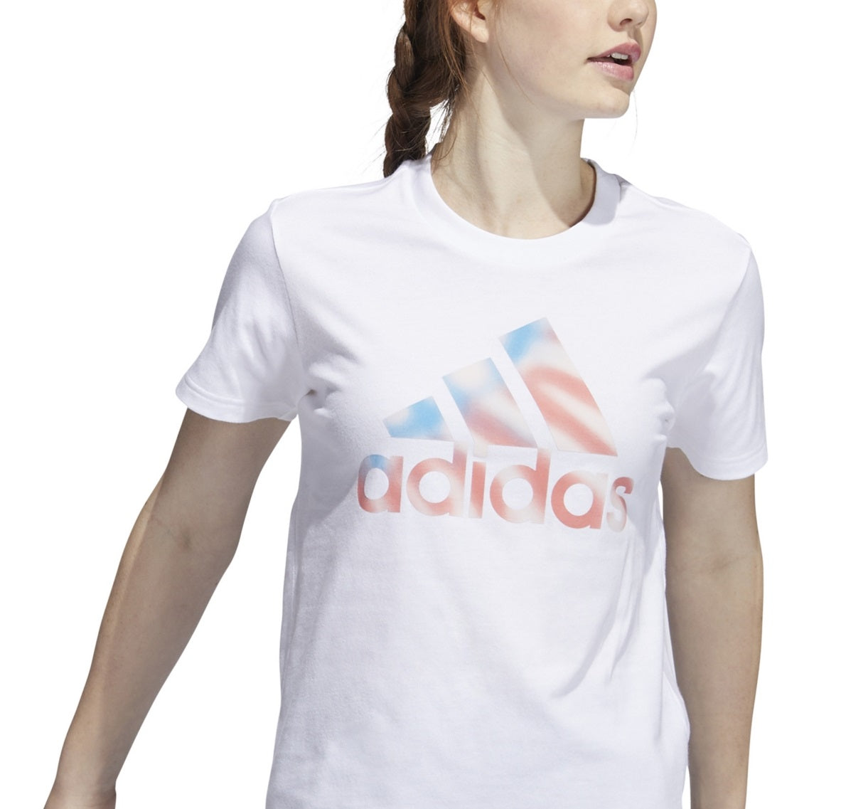 Camiseta feminina adidas Americana Logo, branca, tamanho X-G