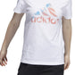 Camiseta feminina adidas Americana Logo, branca, tamanho grande