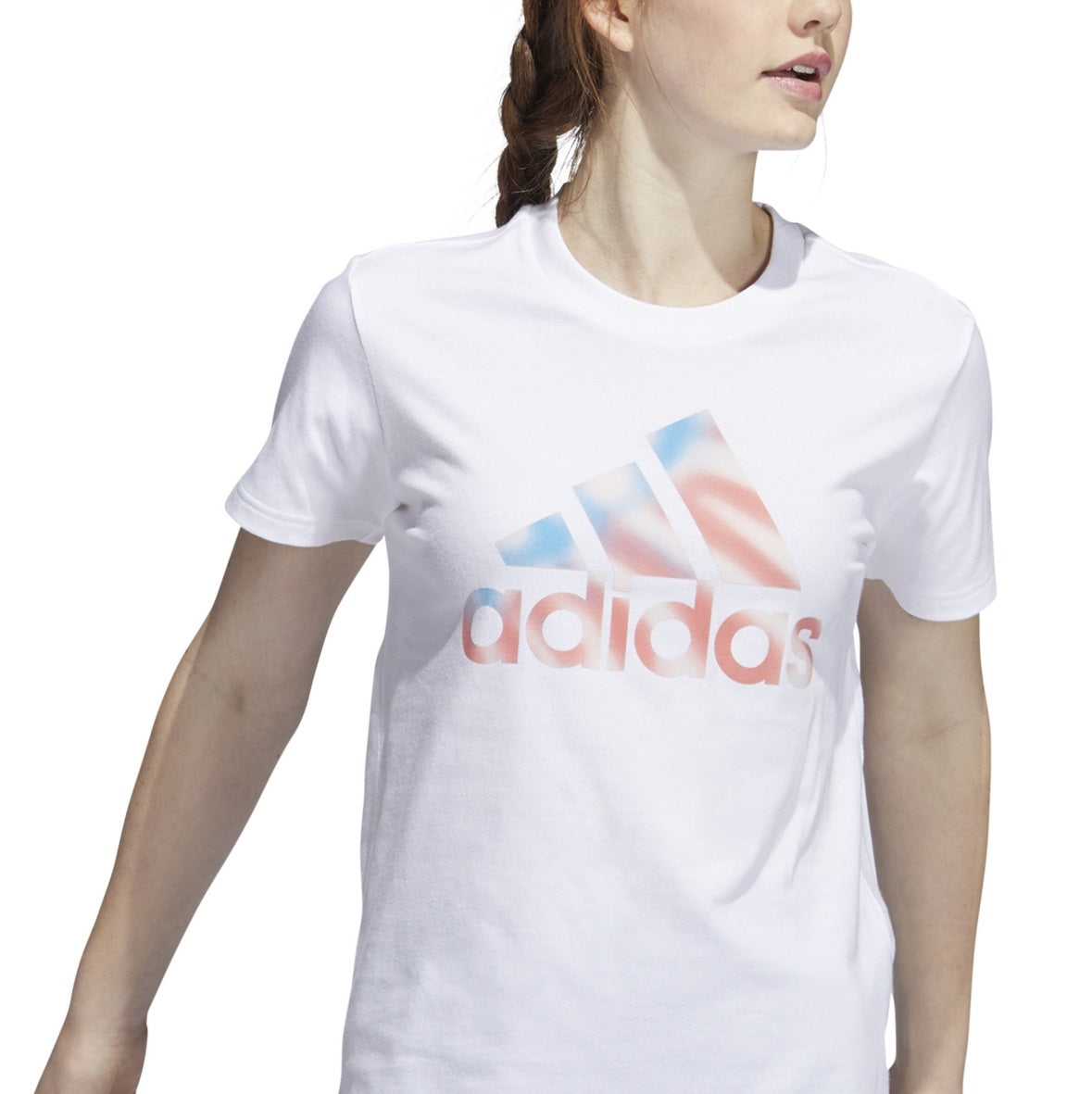 Camiseta Adidas Americana Logo Feminina Branca