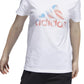 Camiseta Adidas Americana Logo Feminina Branca