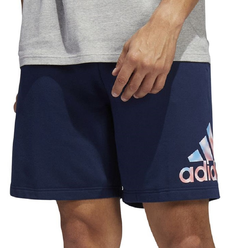 Shorts Adidas Masculino Flag Logo 10 Azul Tamanho Grande