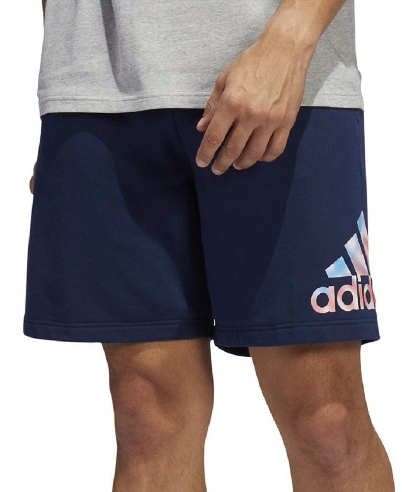 Shorts de malha Adidas Americana masculino, azul, tamanho X-Large