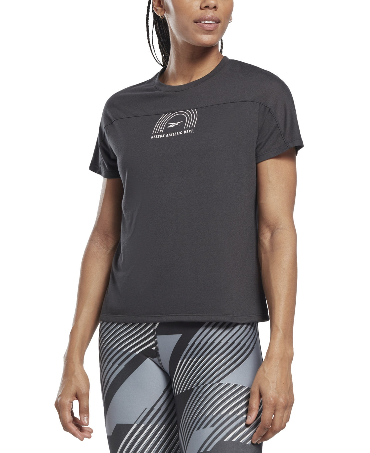 Camiseta Reebok Workout Ready Supremium Feminina Preta Tamanho P