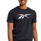 Camiseta Reebok Vector Masculina Preta Tamanho Médio