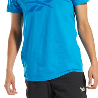 Camiseta Reebok Masculina com Logo e Identidade Visual Azul Tamanho P