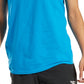 Camiseta gráfica com logotipo de identidade masculina Reebok azul tamanho XX-G
