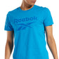 Camiseta Reebok Masculina com Logo e Identidade Visual Azul Tamanho Grande