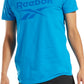 Camiseta Reebok Masculina com Logo e Identidade Visual Azul Tamanho Grande