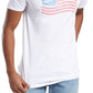 Camiseta gráfica masculina Rebook, branca, tamanho grande