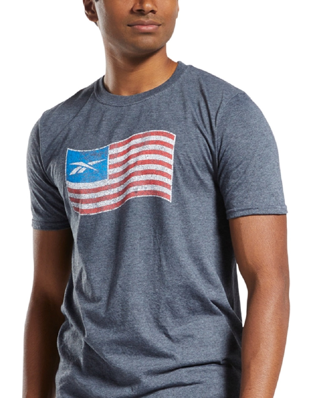 Camiseta gráfica masculina Rebook cinza tamanho XX-G