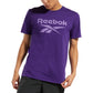 Camiseta Reebok Masculina com Logo e Identidade, Roxa, Tamanho P