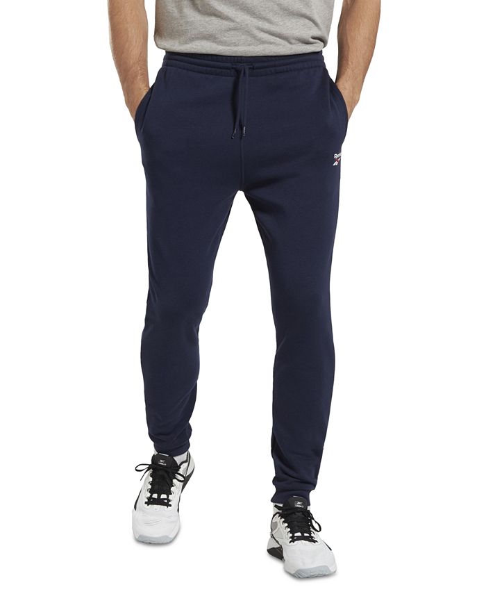 Calça Jogger Reebok Identity Classic Fit Fleece Masculina Azul Tamanho P