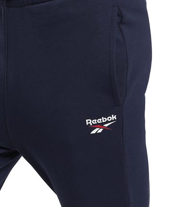 Calça Jogger Reebok Identity Classic Fit Fleece Masculina Azul Tamanho P