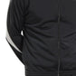 Jaqueta esportiva masculina Reebok Regular Fit Pieced Colorblocked, preta, tamanho grande