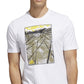 Camiseta Adidas Masculina Sketch Track Graphic Branca Tamanho Médio