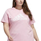 Camiseta feminina adidas Cotton Logo Rosa Tamanho 2X