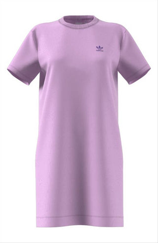 Vestido camiseta lilás Bliss feminino da Adidas Originals, tamanho pequeno