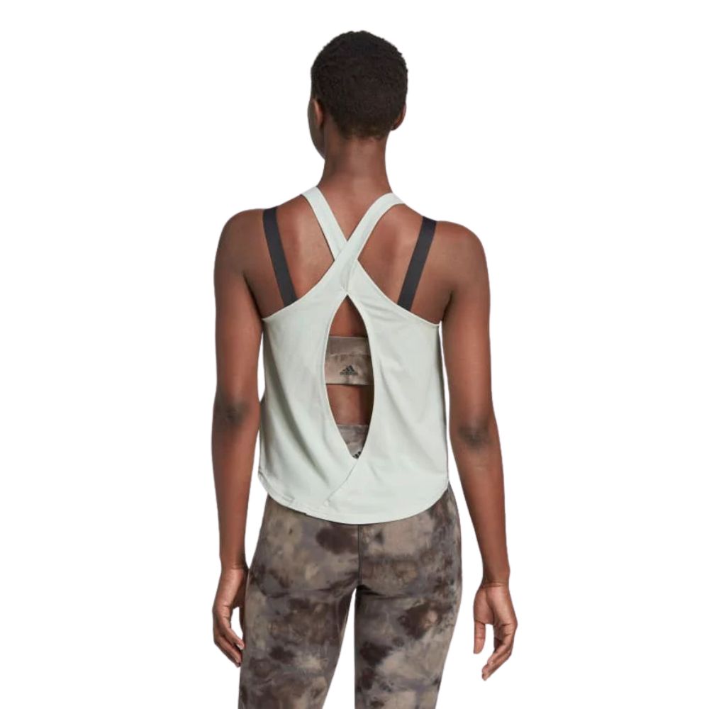 Regata Adidas Yoga Studio Loop-Back Feminina Verde Tamanho XS