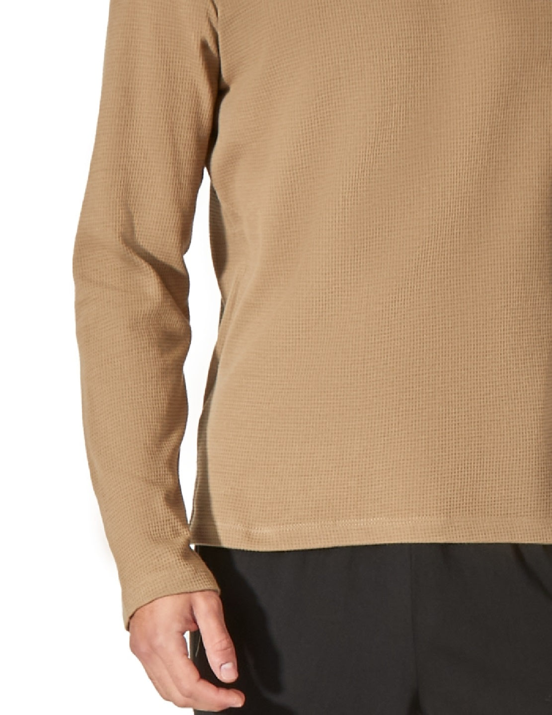 Camisa térmica masculina Lacoste marrom tamanho grande