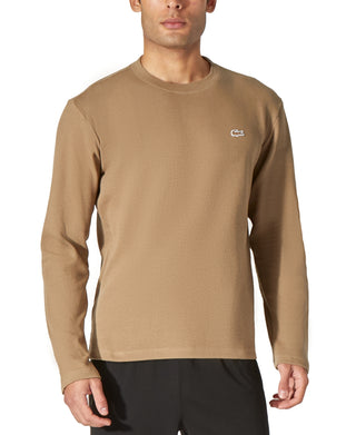 Lacoste Men's Lacoste Thermal Shirt Brown Size Medium